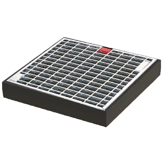 ACO Drain Pointlock 30x30 cm-s, öntöttvas keret, öntöttvas ráccsal, B125 terhelhetőséggel