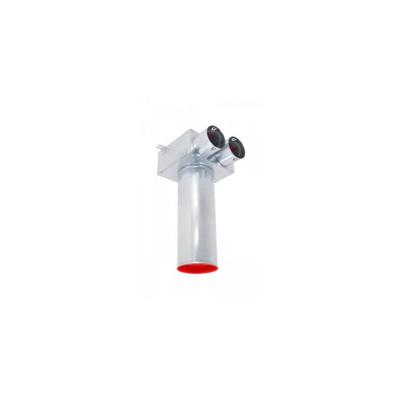 Aereco KLO 2x75/125 basic Szelepfogadó doboz tömítőgyűrűvel DN 125/2*DN 75, 2 csonkos