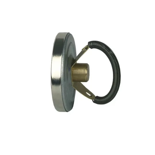 Afriso hőmérő rugós ATh 63 F    0/120°C 3/8"-1 1/2" csőátmérőhöz, KL.2 M. FEDER, műanyag házas