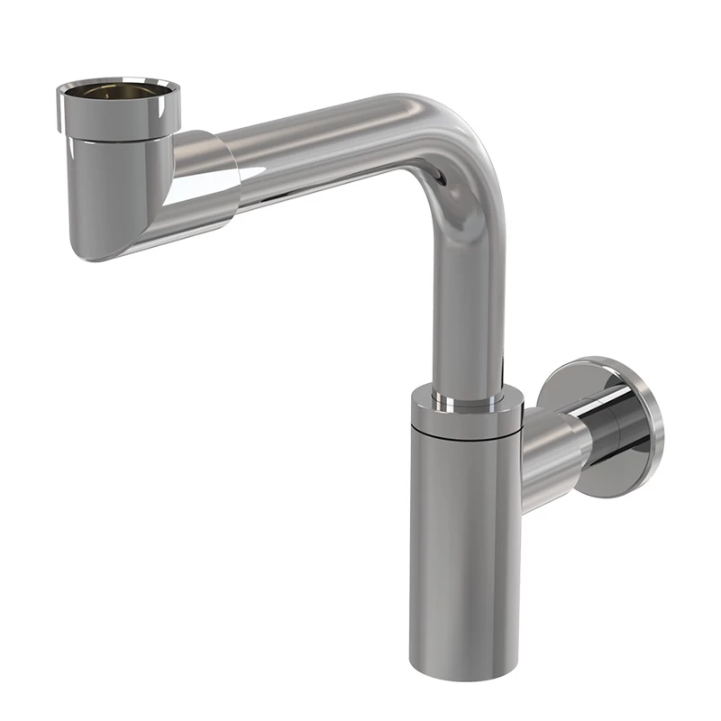 Alcaplast Design helytakarékos mosdószifon, krómozott