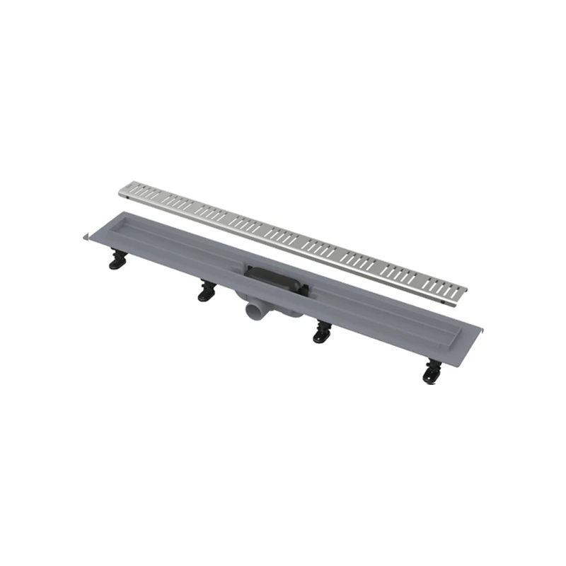 Alcaplast Simple zuhanyfolyóka peremmel perforált rácsokhoz, 950 mm, csík mintás,