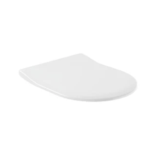 Alföldi WC-ülőke, Formo, Duroplast, fém zsanérral, Soft Closing és Quick Release rendszerrel, SkinnySeat, fehér