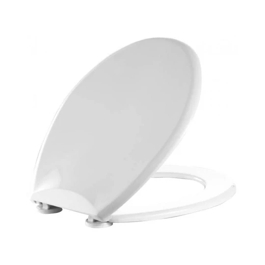 Alföldi Melina WC ülőke, Duroplast, fém zsanérral, Soft Closing és Quick Release rendszerrel, fehér