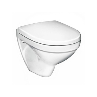 Alföldi fali WC csésze, Melina, Szerelése speciális tartó- és rögzítőszerelvényt igényel, Easyplus, fehér