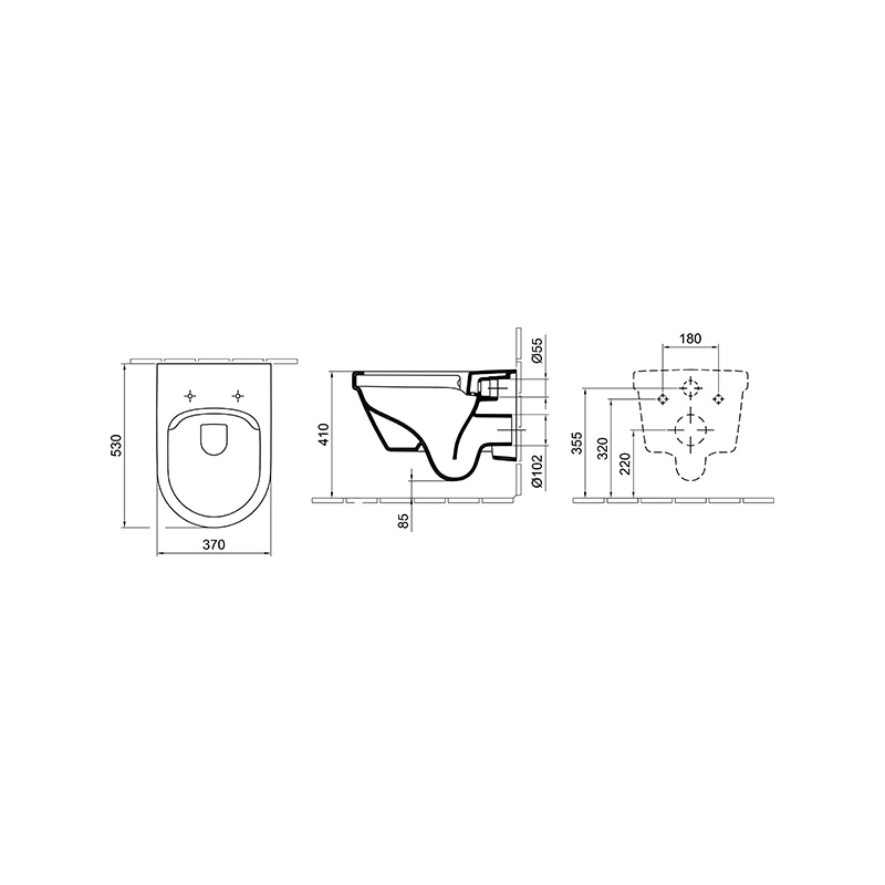 Alföldi kombipack WC csésze, Formo, CleanFlush, fehér