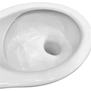 Alföldi Bázis laposöblítésű WC csésze, alsó kifolyású, CleanFlush, perem nélküli, fehér