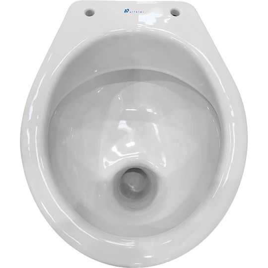 Alföldi Bázis laposöblítésű WC csésze, alsó kifolyású, CleanFlush, perem nélküli, fehér