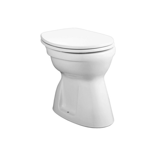 Alföldi Bázis laposöblítésű WC csésze, alsó kifolyású, CleanFlush, perem nélküli, fehér