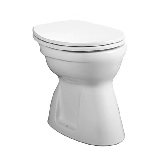 Alföldi Bázis laposöblítésű WC csésze, alsó kifolyású, EasyPlus, fehér (hosszú)