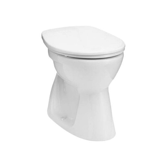 Alföldi Bázis laposöblítésű WC csésze, alsó kifolyású, fehér (hosszú)