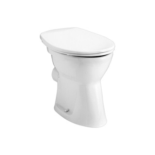 Alföldi Bázis laposöblítésű WC csésze, hátsó kifolyású, CleanFlush, perem nélküli, fehér