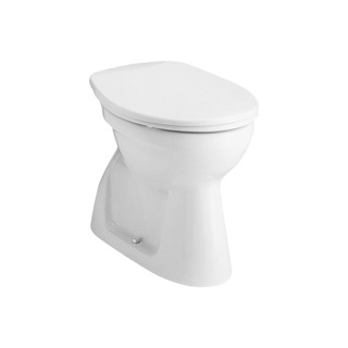 Alföldi Bázis mélyöblítésű WC csésze, alsó kifolyású, CleanFlush, perem nélküli, fehér