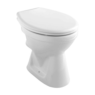 Alföldi Bázis mélyöblítésű WC csésze, hátsó kifolyású, CleanFlush, perem nélküli, fehér