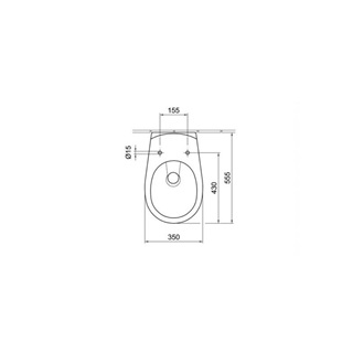 Alföldi Saval 2.0 mélyöblítésű fali WC csésze, Szerelése speciális tartó- és rögzítőszerelvényt igényel, fehér