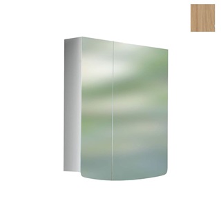 Alföldi tükrösszekrény, Saval 2.0, két nyíló ajtóval, 2 üveg polccal, világítás nélkül, 60 x 75 x 15 cm, matt wenge