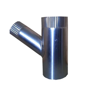 Alumínium füstcső ágidom, 132/132 mm - 45° (120°)