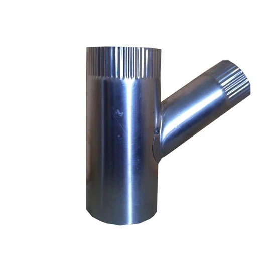 Alumínium füstcső ágidom, 132/132 mm - 45° (120°)