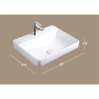 Arezzo Houston mosdótál 59*47  belső mélység 120mm,l átható magasság 75mm