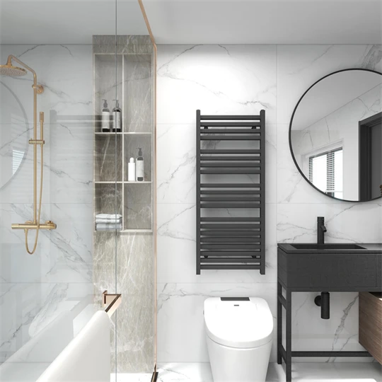 Arezzo design Duo Antracit 1200x500 törölközőszárítós radiátor