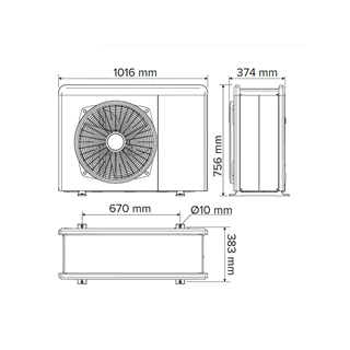 Ariston 24 kW-os fali fűtő kondenzációs gázkazán 5,0kW-os levegő/víz hőszivattyúval, GenusOne Hybrid Plus 24/50 Net R32