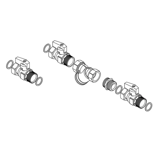 Ariston Bekötő szelep- és szűrőkészlet monoblokk hőszivattyúkhoz (1")