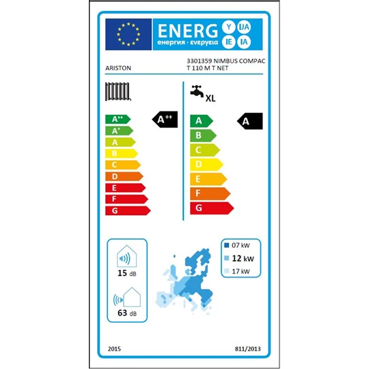 Ariston Nimbus Compact 110 M T NET monoblokkos levegő/víz hőszivattyú 