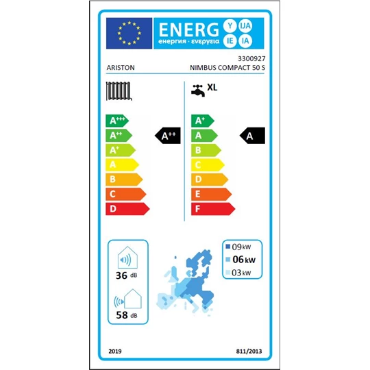 Ariston Nimbus Compact 50 S Net osztott rendszerű split levegő/víz hőszivattyú