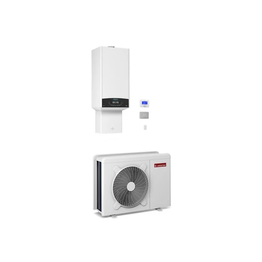 Ariston Genus One Hybrid Net 24-7 hibrid levegő/víz hőszivattyú és kondenzációs gázkazán, wifi rendszerrel