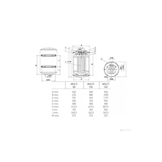 Ariston BCH CD1 120 ARI indirekt HMV tároló talppal, 120 l, 1 spirálos
