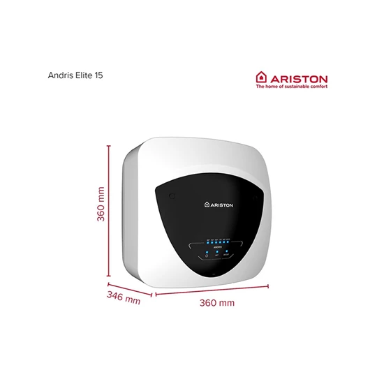 Ariston villanyboiler, AN ELITE 15U/5 EU, 15 literes villanybojler ECO és BOOST funkcióval, LCD kijelzővel, alsós