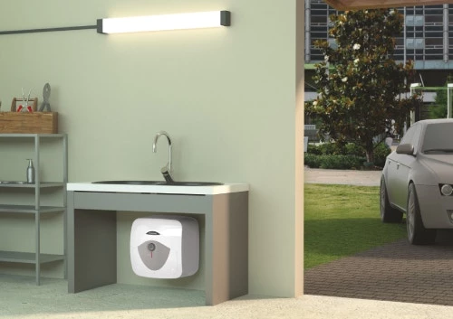 Ariston AN RS 10/3 EU villanybojler, 10 literes, réz fűtőszál, felső elhelyezésű
