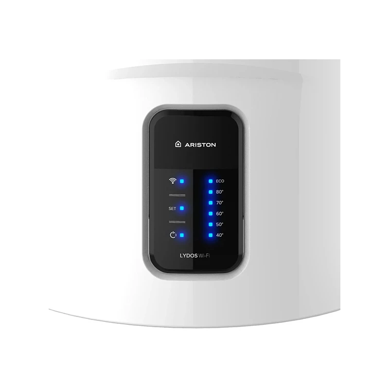 Ariston LYDOS WIFI 80 V 1,8K EU villanyboiler, 80 literes, Eco funkció, LED kijelző, programozható, WiFi-vel