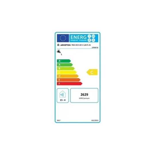 Ariston PRO1 ECO 120 V 1,8K PL EU villanybojler, 120 literes, 1,8 kW-os fűtőszállal, villásdugóval, ECO funkcióval