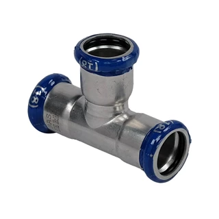 BASE PRESS-M rozsdamentes acél T-idom, egál, 18 mm, 1.4404 - 316L