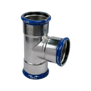 BASE PRESS-M rozsdamentes acél T-idom, egál, 54 mm, 1.4404 - 316L