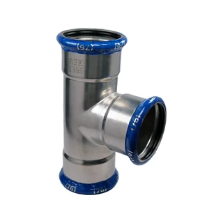 BASE PRESS-M rozsdamentes acél T-idom, egál, 76 mm, 1.4404 - 316L