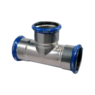 BASE PRESS-M rozsdamentes acél T-idom, egál, 76 mm, 1.4404 - 316L