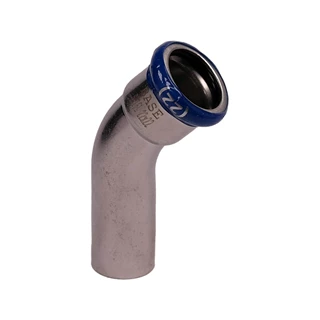 BASE PRESS-M rozsdamentes acél ív idom, 45°, 22 mm, KB, 1.4404 - 316L