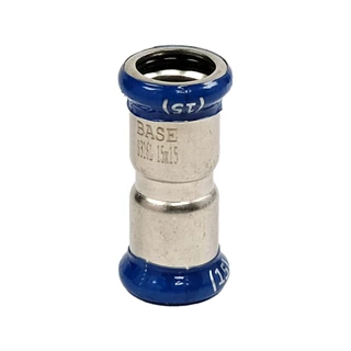BASE PRESS-M rozsdamentes acél karmantyú, 15 mm, 1.4404 - 316L