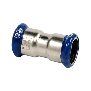 BASE PRESS-M rozsdamentes acél karmantyú, 22 mm, 1.4404 - 316L
