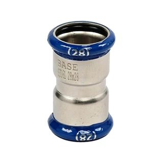 BASE PRESS-M rozsdamentes acél karmantyú, 28 mm, 1.4404 - 316L