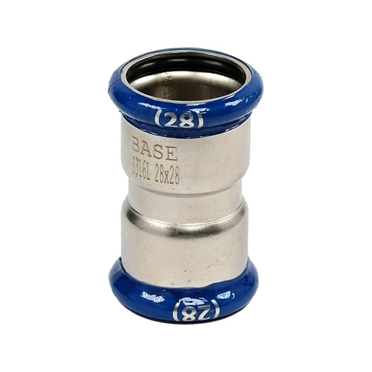 BASE PRESS-M rozsdamentes acél karmantyú, 28 mm, 1.4404 - 316L