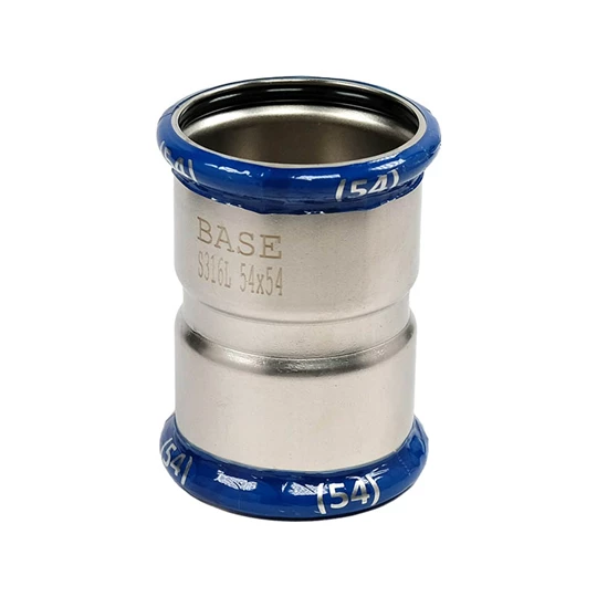 BASE PRESS-M rozsdamentes acél karmantyú, 54 mm, 1.4404 - 316L