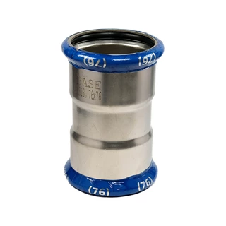 BASE PRESS-M rozsdamentes acél karmantyú, 76 mm, 1.4404 - 316L