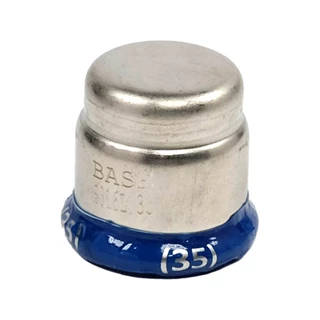 BASE PRESS-M rozsdamentes acél kupak, 35 mm, 1.4404 - 316L