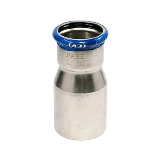 BASE PRESS-M rozsdamentes acél szűkítő idom, 54 - 42 mm, KB, 1.4404 - 316L