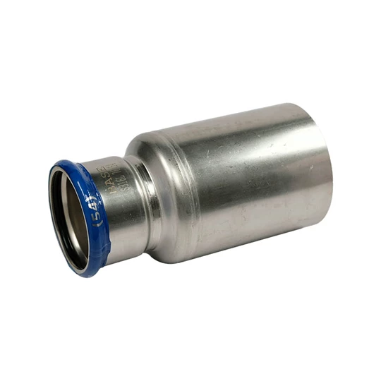 BASE PRESS-M rozsdamentes acél szűkítő idom, 76 - 54 mm, KB, 1.4404 - 316L