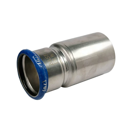 BASE PRESS-M rozsdamentes acél szűkítő idom, 89 - 76 mm, KB, 1.4404 - 316L