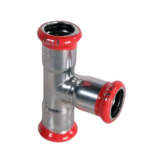 BASE PRESS-M szénacél T-idom, egál, 15 mm, horganyzott