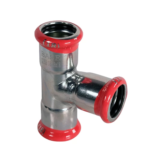 BASE PRESS-M szénacél T-idom, egál, 18 mm, horganyzott